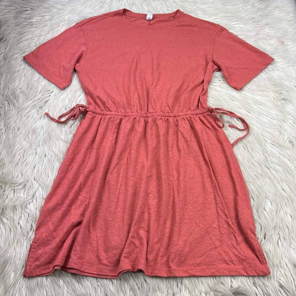 Old Navy Drawstring Waist Linen Blend‎ Blouson Dress